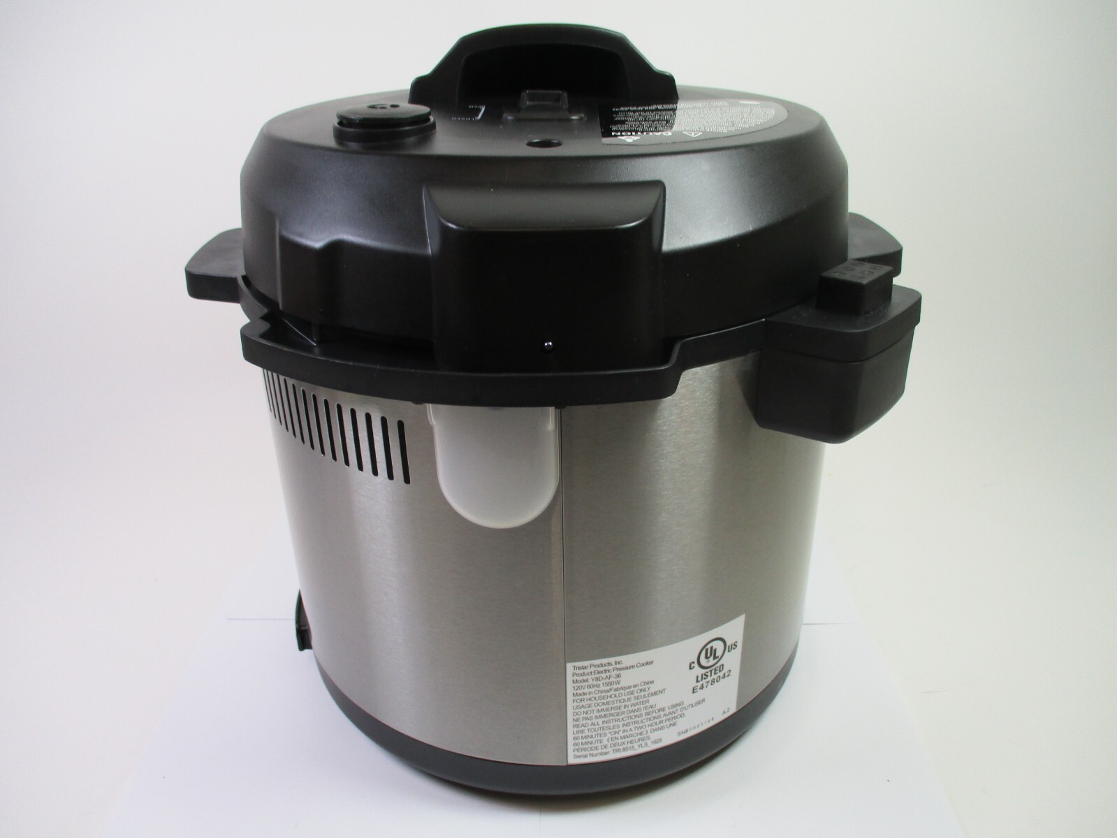 Emeril Lagasse Y8DAF36 Pressure AirFryer W/ Pressure Lid & AirFry Lid
