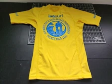 ISA WORLD SUP & paddleboard championship rash guard shirt Sz Small UPF 50 READ D
