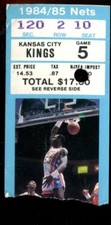 Basketball Ticket New Jersey Nets 1984 1985 11/9 Kansas City Kings