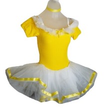Lot of 5 Skip To My Lou YELLOW Child X-Large Dance Costume Ballet Tutu New