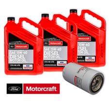 Motorcraft 15W-40 Engine Oil & Filter Kit For 11-22 Ford 6.7L Powerstroke Diesel