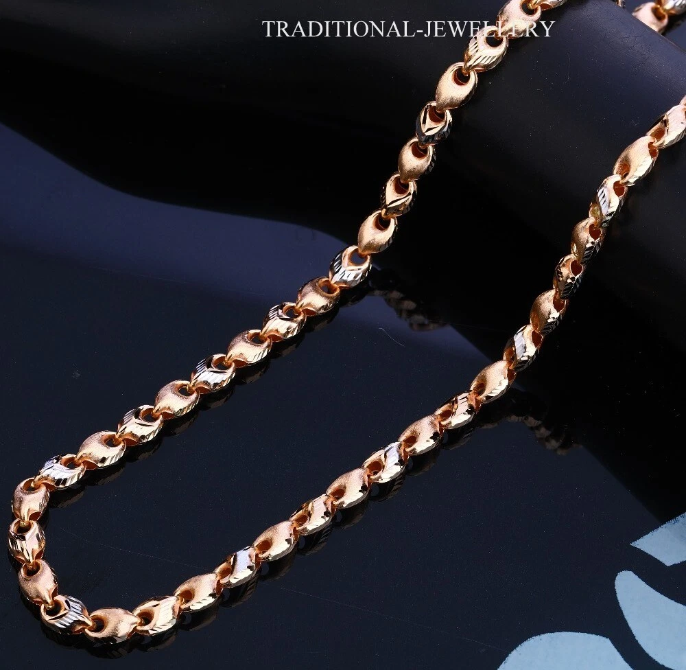 18kt rose on sale gold chain
