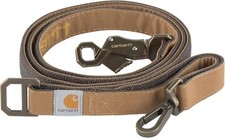 Nylon Duck Dog Leash Black/Brushed Brass, Large