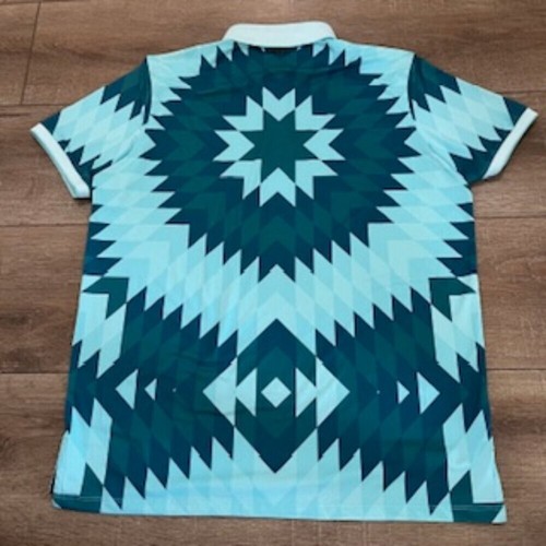 Greyson Geometric Print Golf Polo Shirt Men’s Large Turquoise Green - Picture 11 of 15