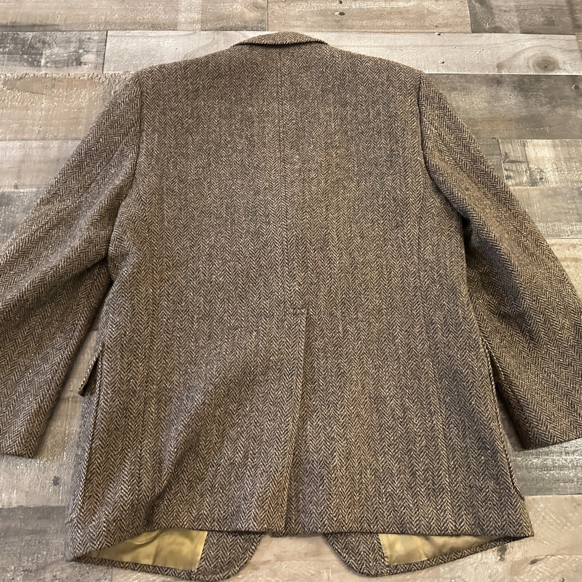 VTG 80's Eddie Bauer Harris Tweed Scottish Wool Mens Blazer Sport