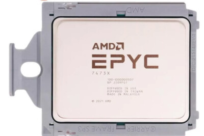 Unlocked AMD Epyc 7473X 24 Cores 48 Threads 2.8-3.7GHZ L3 Cache 768MB TDP 240W