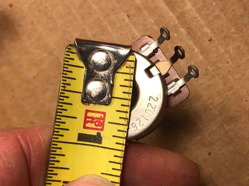 Matched Pair NOS Vintage 1969 CTS 250k ohm Linear Taper Guitar Potentiometers - Picture 8 of 10