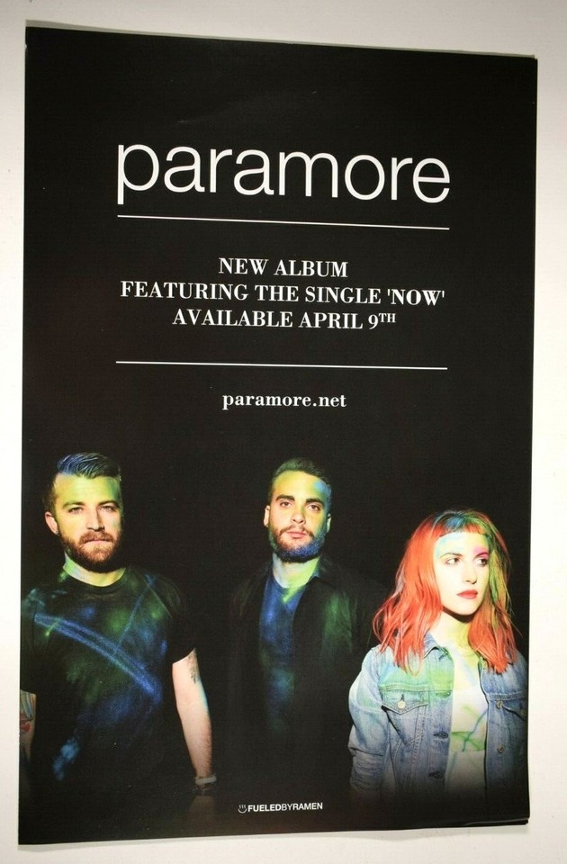 Paramore Band Licensed Original Promo Store Poster 11