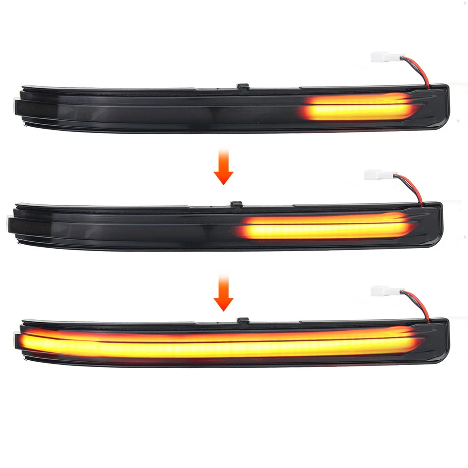 Luces de espejo retrovisor lateral LED de señal de giro secuencial para Peugeot 3008 5008 2 piezas Foto 2 de 4