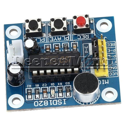 DC 3-5V ISD1820 Sound Recorder Voice Recording Module With Micophone Loudspeaker - Picture 4 of 18