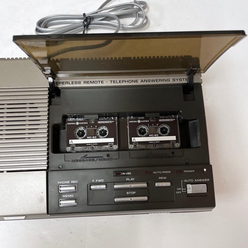GE Deluxe Beeperless Answering System Machine 2-9880 Vintage 1991 Needs Work - Zdjęcie 10 z 10