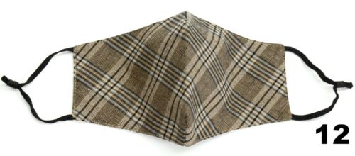 Unisex 100% Cotton 3 Layers Face Cover Mask Washable Reusable Breathable Dust - Picture 27 of 75