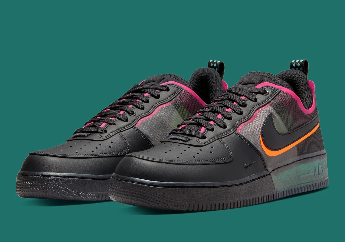 Nike Air Force 1 React Black Pink Prime for Sale | Authenticity