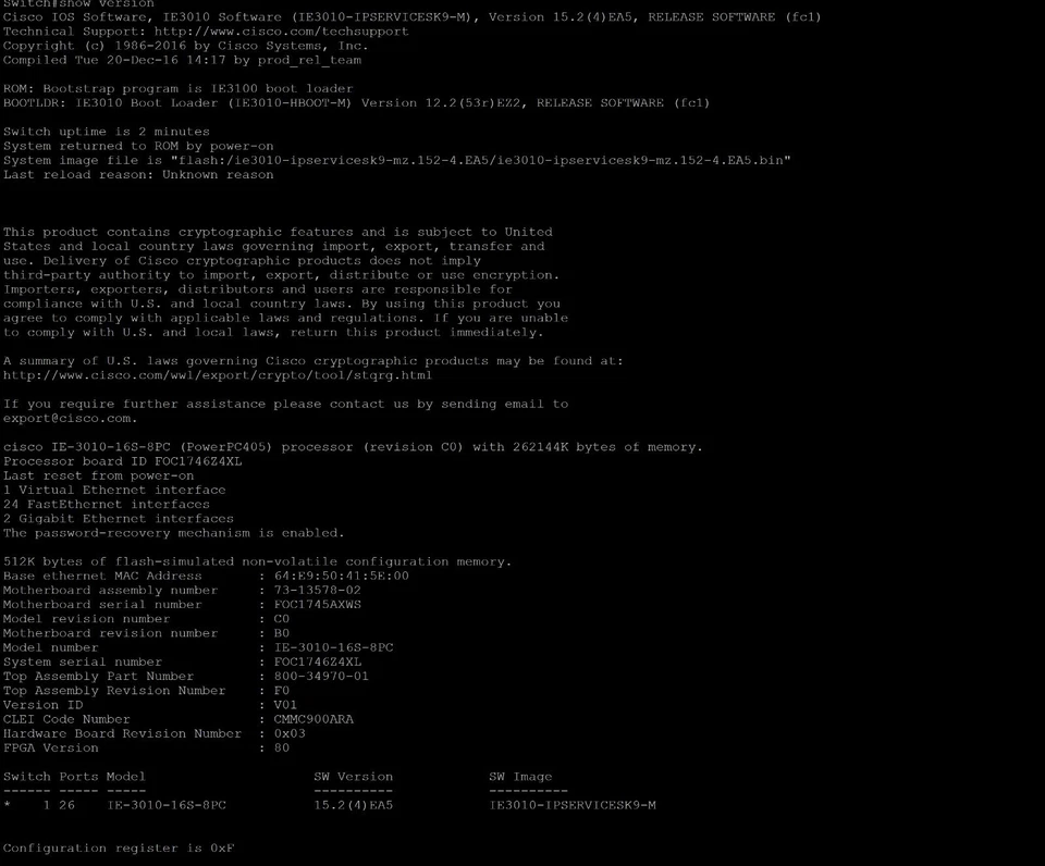 Cisco IE 3010 8-Port PoE IE-3010-16S-8PC Industrial Ethernet Switch AC/DC - Image 2 of 4