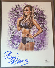 Brandi Rhodes 8x10 JSA COA Wrestling WWE Yoga AEW Ring Announcer Cody Rhodes