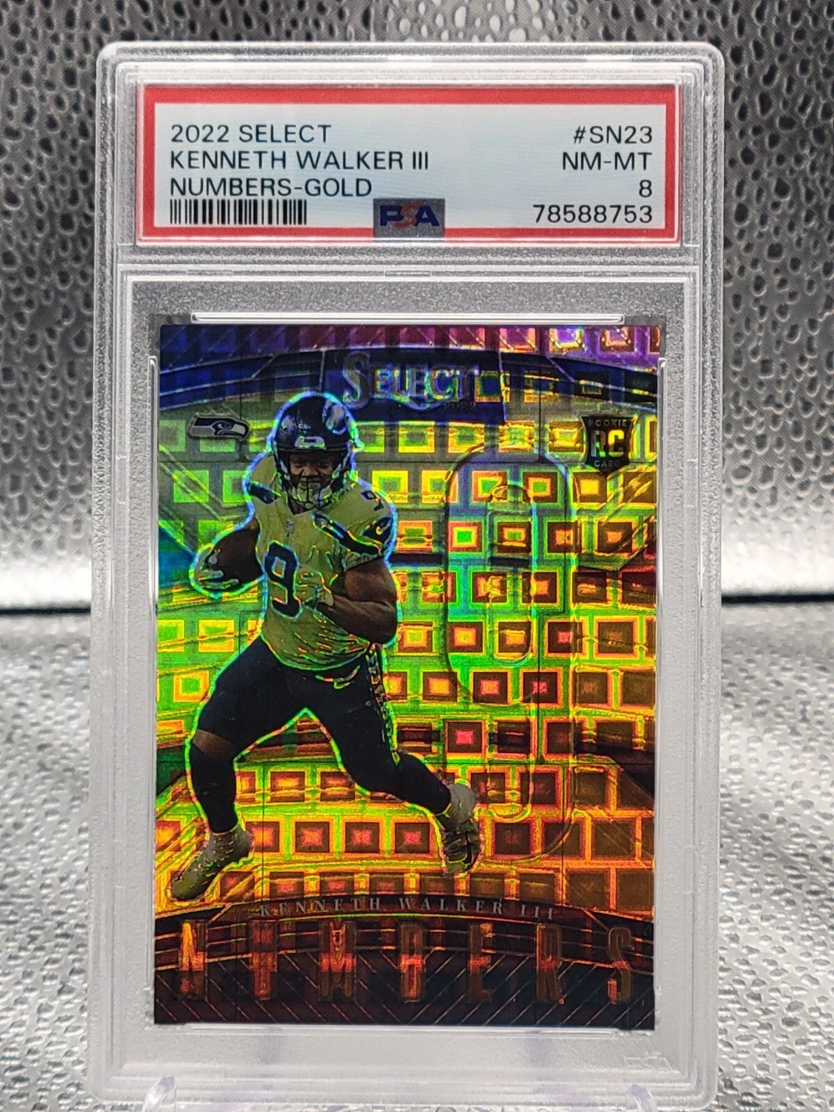 Kenneth Walker III Panini Select Select Numbers #SN23 Gold