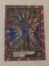 2023-24 Donruss Cason Wallace Rookie Great X-Pectations Red & Blue Laser #14/15