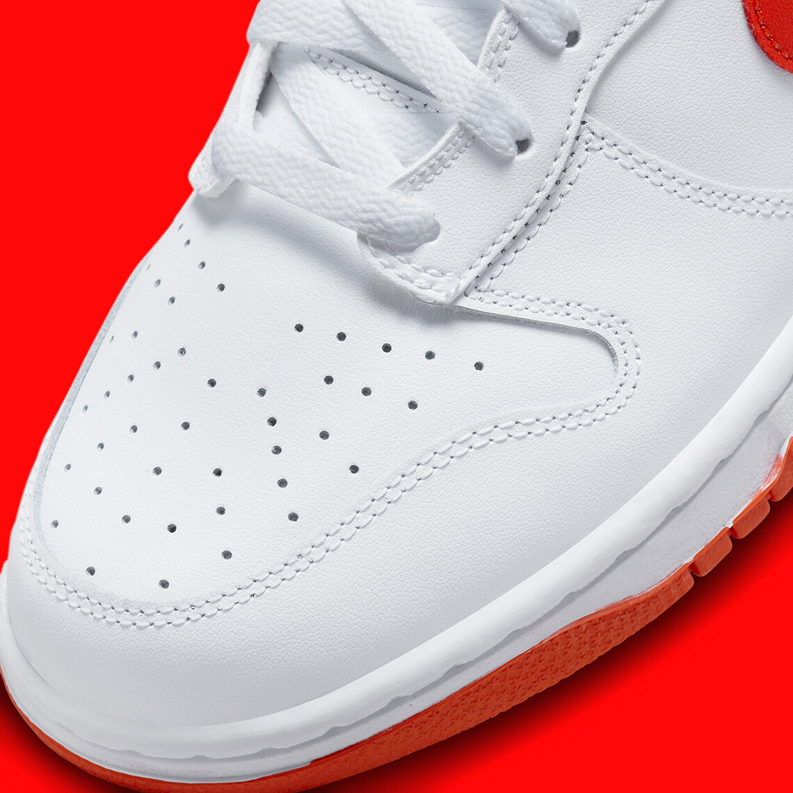 Nike Dunk High Retro White Picante Red DV0828-100 Men display picture 3