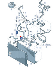 SKODA SUPERB MK3 Cooling System Cable Holder WHT005377 NEW GENUINE