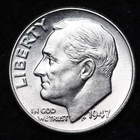 1947 Roosevelt Silver Dime AU/UNC or BETTER - Complete Your Album!