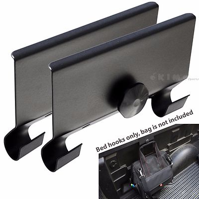 Universal Clamp-On Cargo Bar Truck Bed Rail Hooks Tie Down Anchor (2 Hooks)