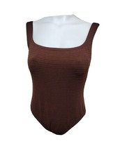 Cole of California Women Size 12 brown Built-in bra Soft-padded One piece m9
