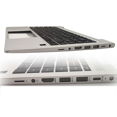 Silver Palmrest Cover w/Backlit Keyboard For HP ProBook 440 G8 445 G8 M23769-001 - Afbeelding 3 van 9