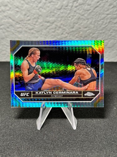 Réfracteur à prisme base UFC chromé 2024 Topps 1 - 200 - COMPLÉTEZ VOTRE SET - PYC - Photo 136/237