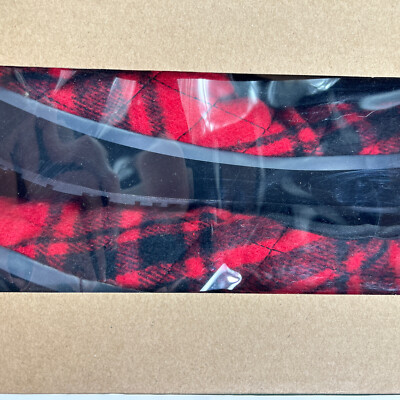 Kamik Puffy Slippers Men s 10 Red Black Buffalo Plaid New