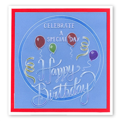 Tina's Happy Birthday Rosie Doodles All In One A5 Square Groovi Plate