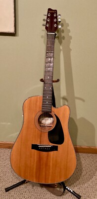 Samick Acoustic/Electric SW 210CE; Looks & Sounds Great; Made in