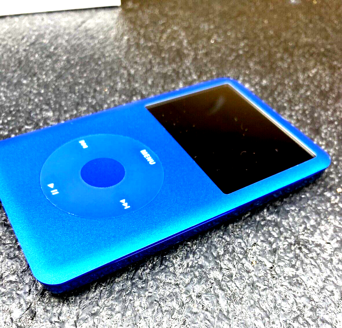 Apple iPod classic 7th Generation BLUE Black 256GB Excellent w/new
