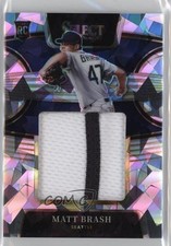 2022 Panini Select Rookie Jumbo Swatch Cracked Ice Prizm 5/25 Matt Brash 14im