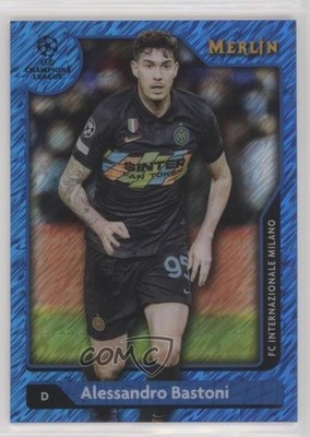 2021-22 Topps Blue Shimmer Refractor 19/75 Alessandro Bastoni #64 i4v