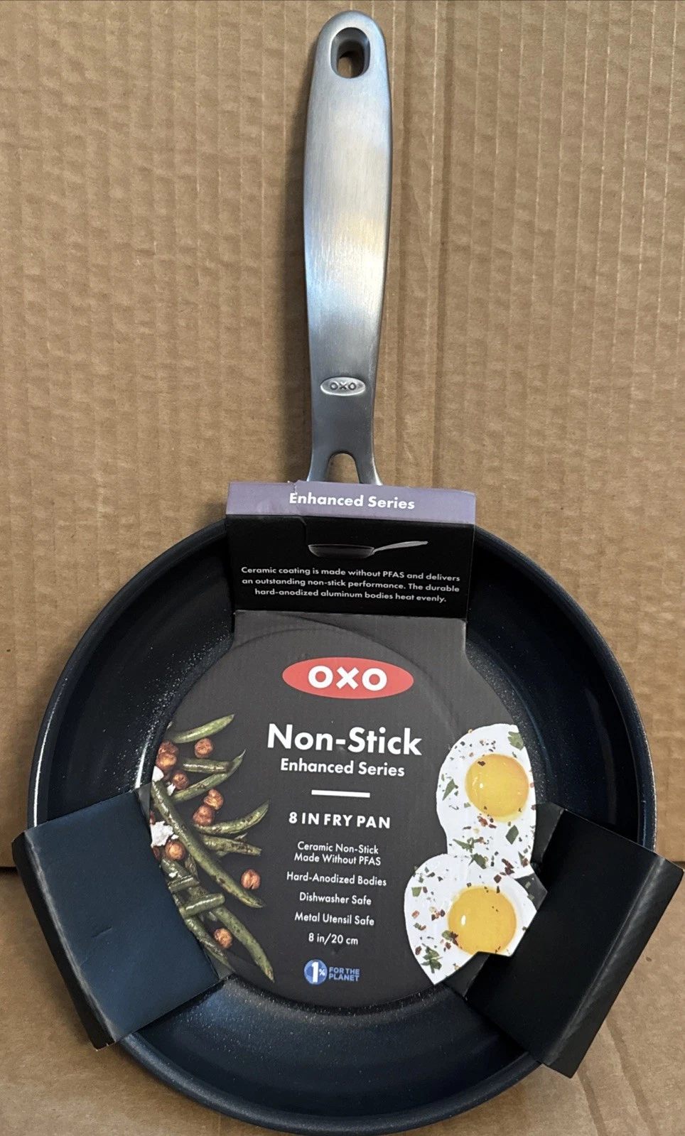 NEW OXO Enhanced 8" Black Frying Pan Skillet PFAS-Free Ceramic Non-Stick W/Tags
Opens in a new windo