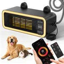 1200W Dog House Heater with Thermostat WIFI Control, Dog Heaters for Outside ...