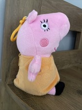 Peppa Pig Plush Coin Purse Key Ring Bag Charm Official Licensed  25cms