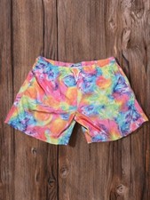 Trunks Surf Swim Co Mens Sz L Board Shorts Swim Trunks Bathing Suit Tie Dye