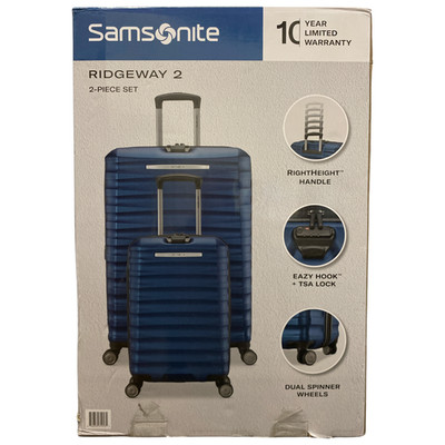 Costco Samsonite Luggage Sets Samsonite Tech Samsonite Ridgeway Hardside  Spinner Luggage Set, 2pc, Navy
