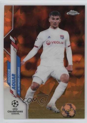 Houssem Aouar #52 2019 Topps Chrome UEFA Champions League Sapphire card