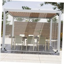 Clear Tarps Heavy Duty Waterproof, 15Mil Transparent Transparent  3.3 x 4.9ft