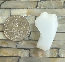 SUPER RARE WHITE SEAGLASS Thick Frosted Milk Glass From Jersey Shore