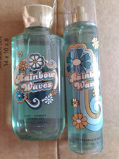 Rainbow Waves Body Spray, Shower Gel . Bath  Body Works.  Rare 