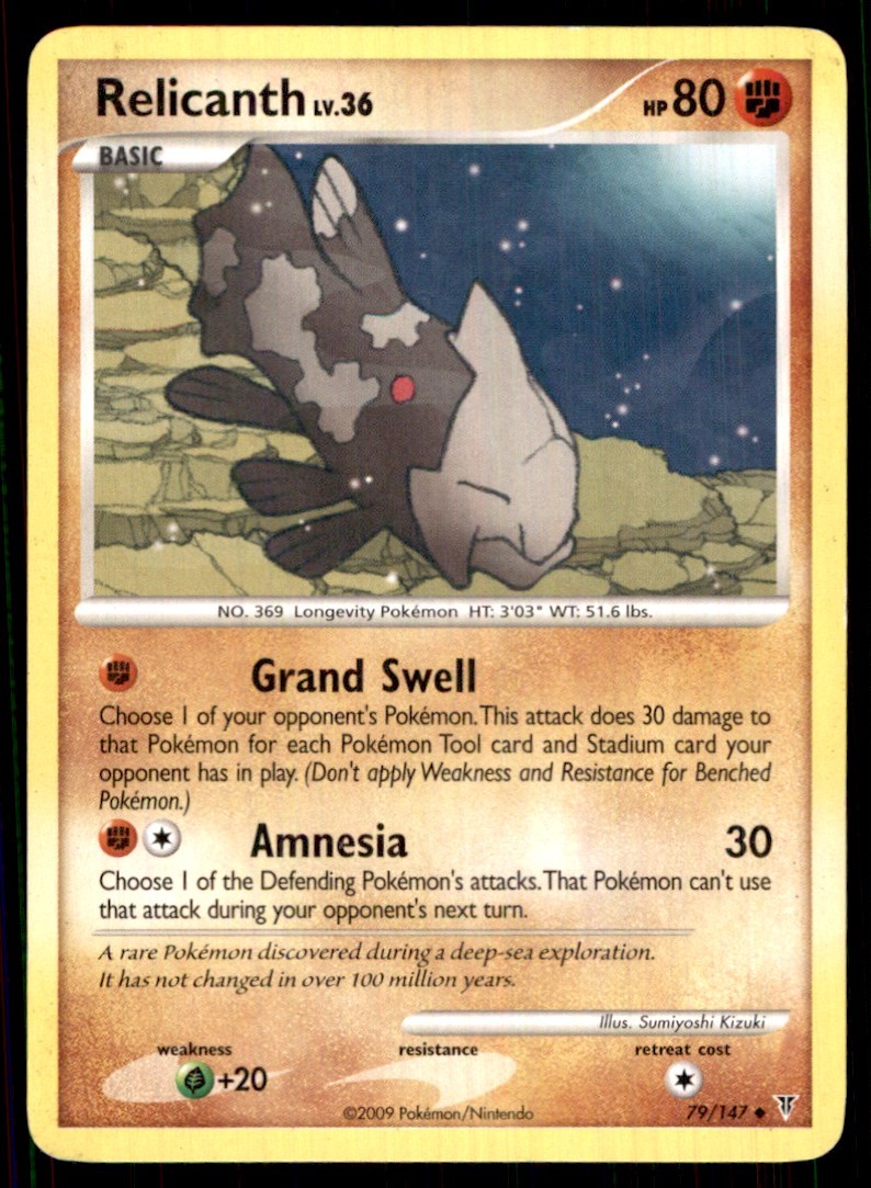 2009 Platinum - Supreme Victors Relicanth Basic/Uncommon #79