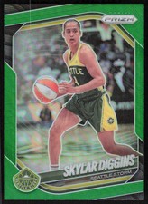 2025 Panini Prizm WNBA Green Prizms #123 Skylar Diggins
