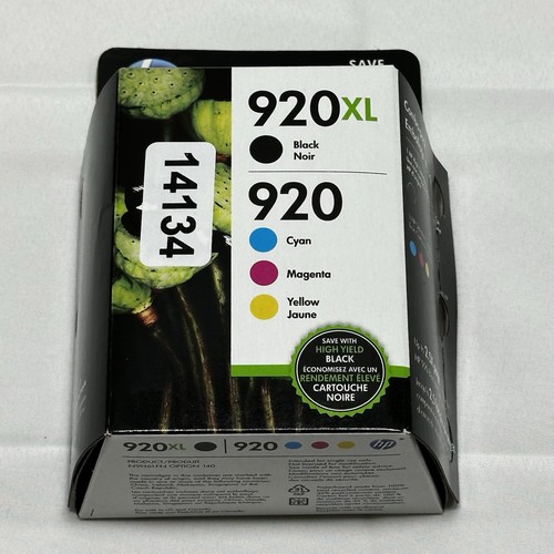 Genuine HP 920XL Black & 920 Tri-Color Ink Combo Pack OEM - Exp June 2020 - Picture 4 of 4