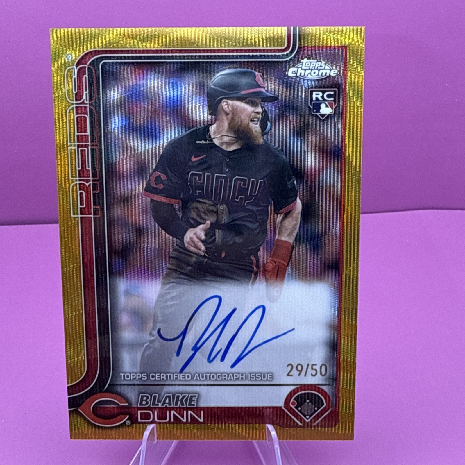 Blake Dunn - 2025 Topps Chrome - Rookie Auto #RA-BD Gold Refractor /50 (AU, RC)
