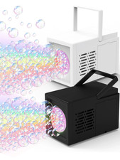 Electric Bubble Machine Black 10 Hole Automatic Bubble Blower Kids Party Toy