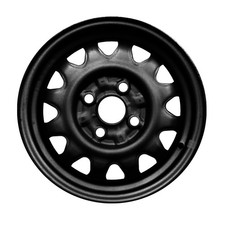 03004 Refinished Ford Escort 1991-1996 13 inch Black Steel Wheel Rim OE