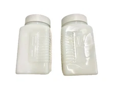 1930's Hazel Atlas? Stripe Salt & Pepper Art Deco Streamline